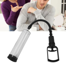 Vakuum-Pumpmassagegerät für Männer mit transparentem Zylinder und Messskala