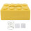 Decorative Tissue Box Yellow, Spring-Loaded, 20.8x9.3x13.2cm 3