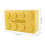 Decorative Tissue Box Yellow, Spring-Loaded, 20.8x9.3x13.2cm 2