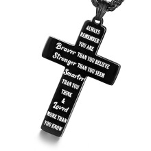 Ideal Gift Men's Animal Crucifix Pendant Necklace Stainless-A