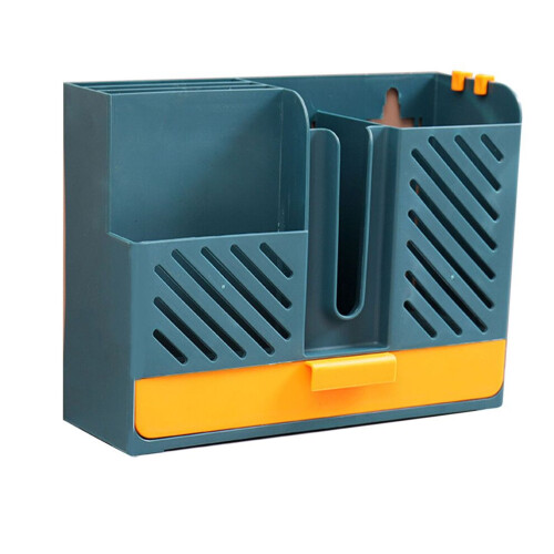 Multifunktionell plastpinnarbur väggfäste, 18,2x8,4 cm 2