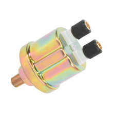Oliedruksensor met 0,08 MPa 1/8 NPT aansluiting en lichtalarm, meetbereik 0-1,0 MPa.