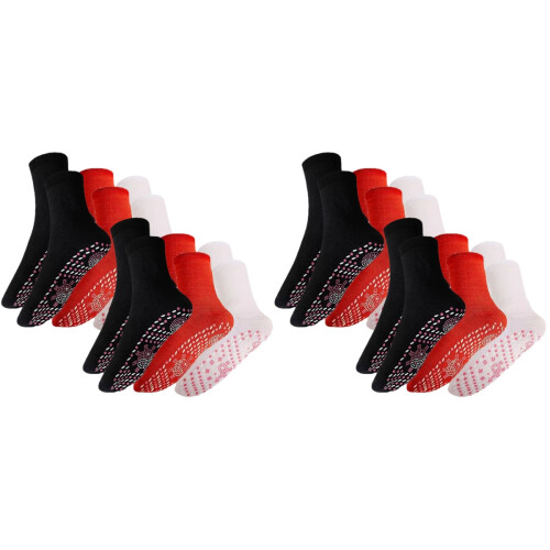 12 Pairs Winter Self Heating Cotton Socks Comfortable Breathable 1