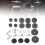 23-Piece Cymbal Replacement Set with Felt Pads, Nuts, Washers — Gray 1
