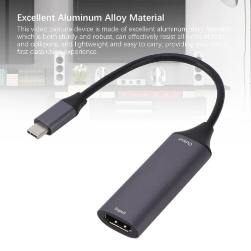 4K HD-videocapturekaart type C3.0 van aluminiumlegering voor OBS, Windows en Android 2