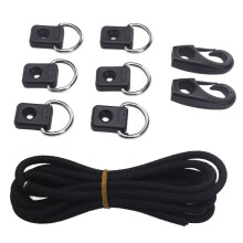 Professional Kayak Elastic Rope Kit with D Type Buckles, Nylon & Stainless Steel