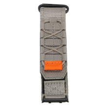 Justerbart grått nylon sportarmband för män och kvinnor, 17x3cm