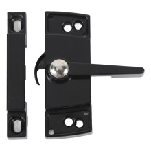 Schiebefenster-Flügelschloss aus Zink-Aluminium-Legierung, schwarz, Nockenmechanismus, rechts