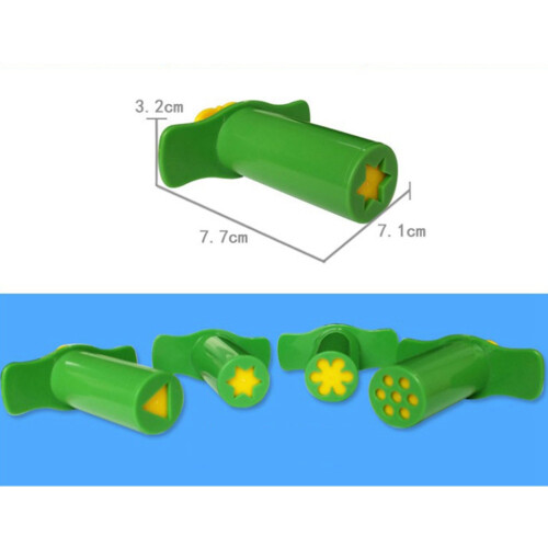 6Pcs Plastic Extruding Dough Mold Crafting Tool Set For Kids 1