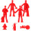 Ensemble De Personnages Miniatures Réalistes Pompiers Pour Table Sable 10