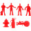 Ensemble De Personnages Miniatures Réalistes Pompiers Pour Table Sable 8
