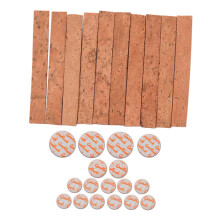 Reparatieset voor de hals van een klarinet met 10 kurken en 17 kussentjes voor een Bb-klarinet.