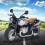 1:12 Scale Alloy Pull Back Motorcycle Model with Music Lights Silver Black 4