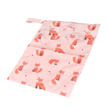 Våt och torr blöjväska för baby, vattentät förvaring, liten barnvagn i polyester, T01
