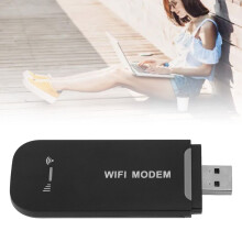 Draagbare 4G USB WiFi-hotspot (zwart) met hoge internetsnelheid voor 10 gebruikers