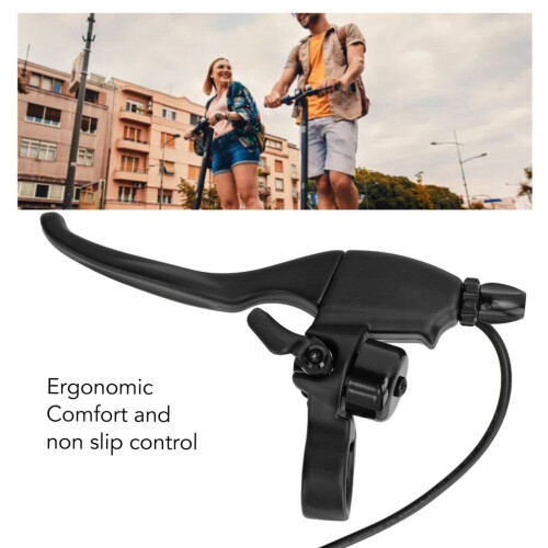 Ergonomic 3PIN Aluminium Scooter Brake Handle with Bell Rust-Resistant 2
