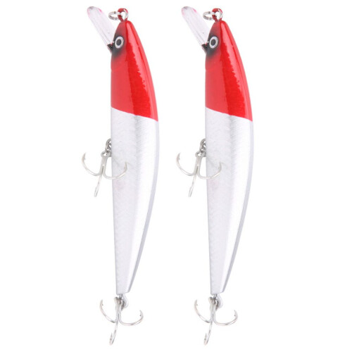 2 Stück sinkende Köderfisch-Zungenplatte, künstliche Simulation, lebensechter Köder, Angelzubehör, 5 1