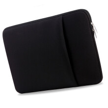 Ultrabook-Laptoptasche B2015 13'' Weiche Reißverschlusstasche für MacBook Air Pro Schwarz