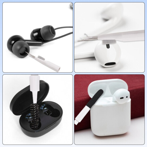 21-in-1 Portable Multi-Functional Electronics Cleaning Kit, Black/White 1