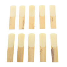 Set van 10 stuks tenorsaxofoonrietjes met een hardheid van 2,5, vormvast, in een plastic doos.