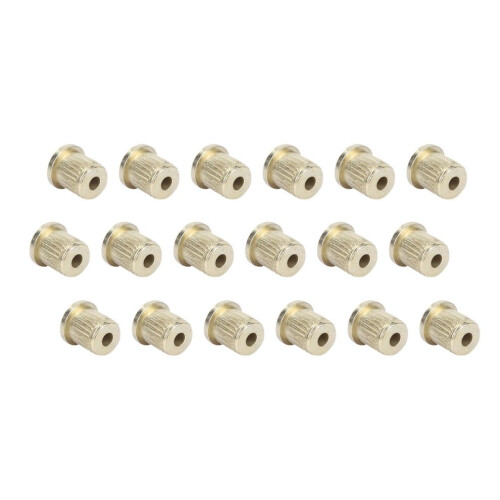 18Pcs Brass String Ferrules for Electric Guitar, Gold Color Replacement Accessories 1