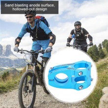Vástago de manillar de bicicleta WAKE de aleación de aluminio azul de 31,8 mm resistente a los golpes