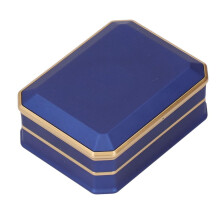 Blauwe LED-sieradengeschenkdoos voor hangers en kettingen, 9,1 x 7 x 3,6 cm