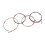 4pcs Metal Bass Strings Replaceable Decorative Guitar String Accessories 1