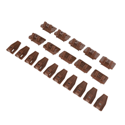 10 sets plastic ladegeleiders/schroeven ter vervanging