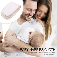 Couches en coton respirant pour bébés, 10 inserts lavables et réutilisables pour nouveau-nés
