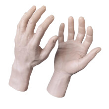 Moule à main tactile réaliste, outil-Couleur de peau foncée