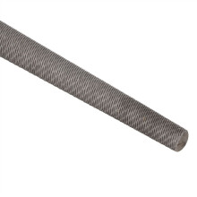 Ronde stalen vijl van 30 cm met handvat voor het vormen en slijpen van metaal.