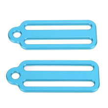 Boucle de fixation pour toboggan de plongée en alliage d'aluminium, bleue