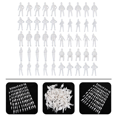 100Pcs Plastic Mini Figurine Craft Ornament Static Model 2