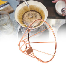 Portafiltros de café de acero inoxidable – Oro rosa, 98 x 67 mm