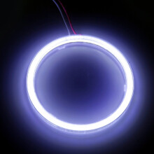 110 mm weiße Auto-Halo-Ringe mit Angel Eyes und COB-Chips für Tagfahrlicht (DRL) für Auto und Motorrad