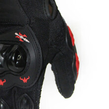 Rote XL Motorradhandschuhe, Hartknöchelschutz, Vollfinger, rutschfest, für Powersports