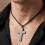 Polyvalent Collier Crucifix Animal Homme Bijoux pour-B 4