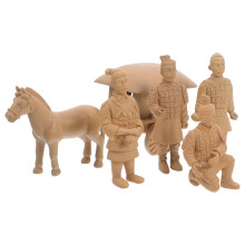 12 Mini Terrakotta Krieger Handgefertigte Pferdefigur Bürodekoration