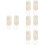 8St Trekring Witte Plastic Speelgoed DIY Onderdelen 8