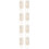 8St Trekring Witte Plastic Speelgoed DIY Onderdelen 10