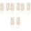 8St Trekring Witte Plastic Speelgoed DIY Onderdelen 5