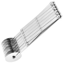 7Wheel Stainless Steel Pastry Cutter, Adjustable Dough Divider, MultiWheel Pizza Cutter, Rolling Dough Cutter