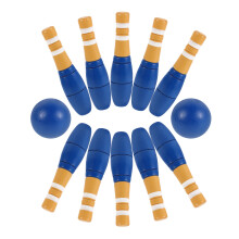 Juego De Bolos De Madera Para Niños Para Interior