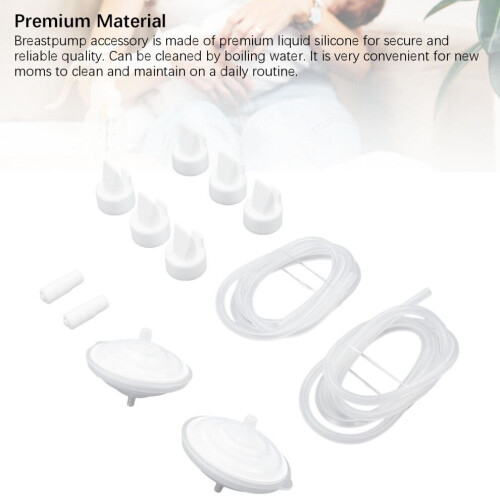 Breastpump Accessories Silicone Backflow Protector White Duckbill Valves 2
