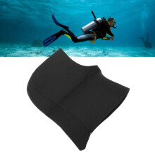 Schwarze 5-mm-Neoprenanzughaube in kleiner Größe mit Ohrenschutz, UV-beständig, für Wassersportarten