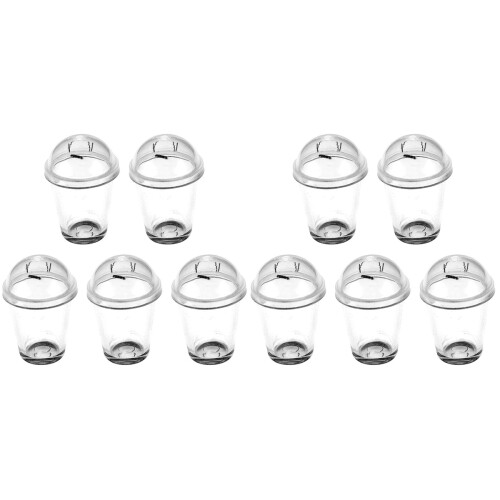 10 Mini Kaffeetassen Transparente Milchtee Tassen Süße Gläser 1