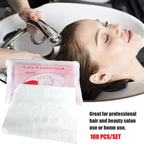 100 capes de coiffure imperméables jetables pour usage en salon 1