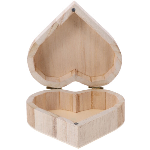Holz Schmuckkästchen Herzform Mit Deckel Schmuck Organizer