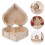Holz Schmuckkästchen Herzform Mit Deckel Schmuck Organizer 3